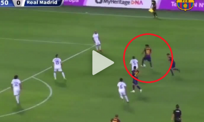 AKCJA Ronaldinho z wczorajszego El Clasico Legend [VIDEO]